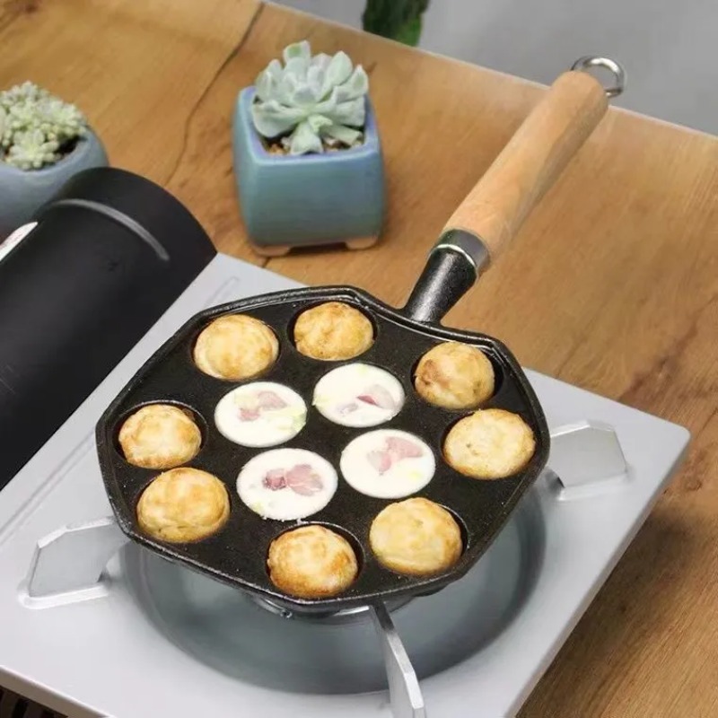 Dosa Pan Iron - Baking Takoyaki panci hadiah 14 lubang,