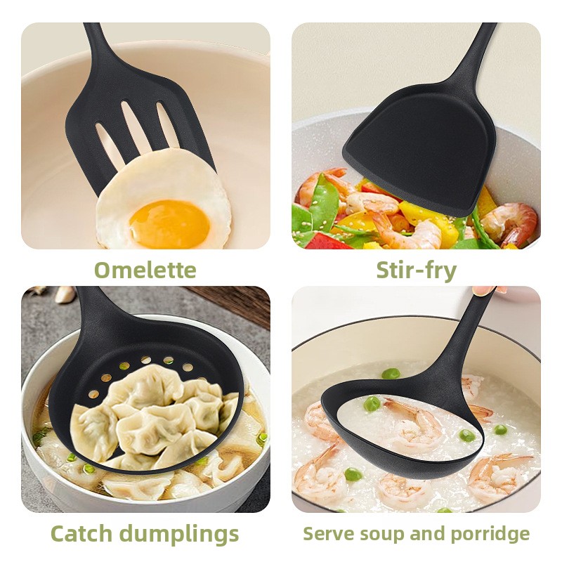 Home Cooking Chinese - Spatula, sendok sayur, dan alat masak