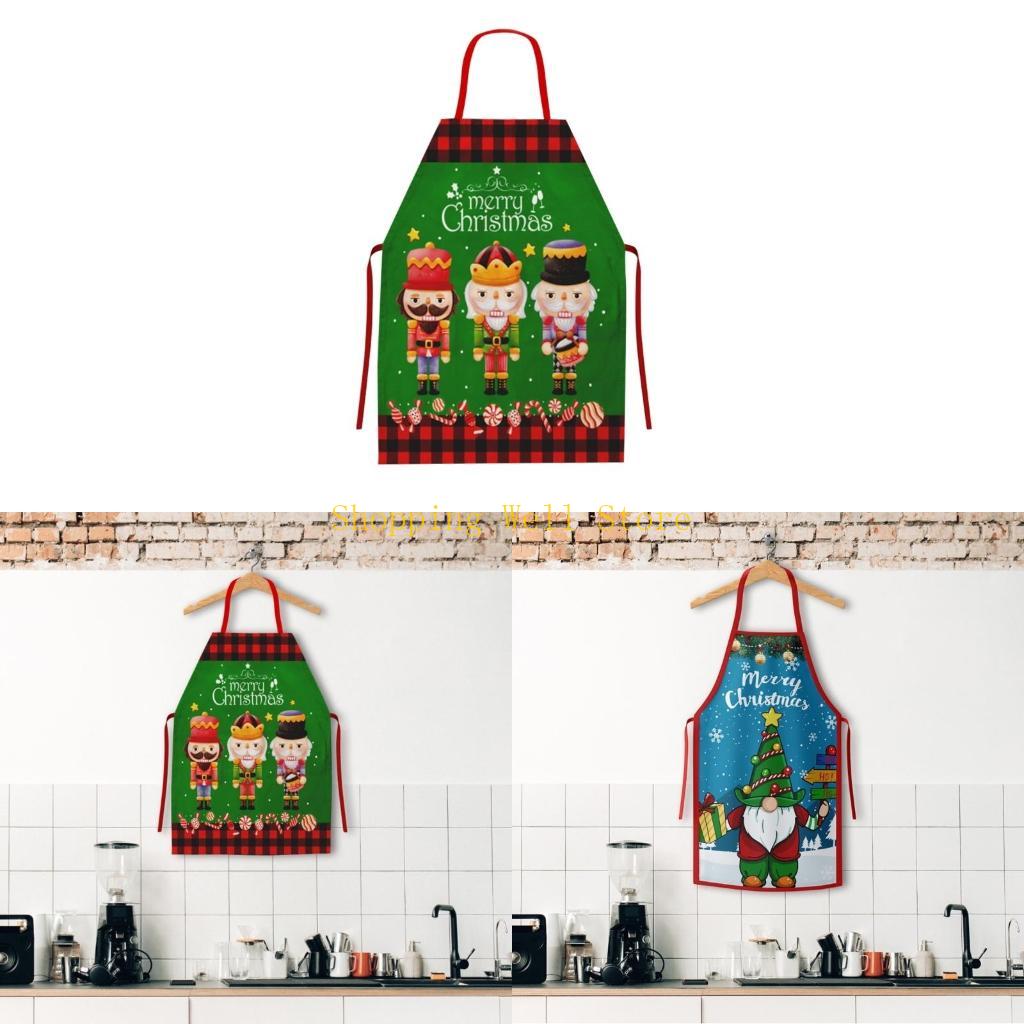 Home Cooking Show - Kx4b Festive Christmas Apron Untuk Memasak