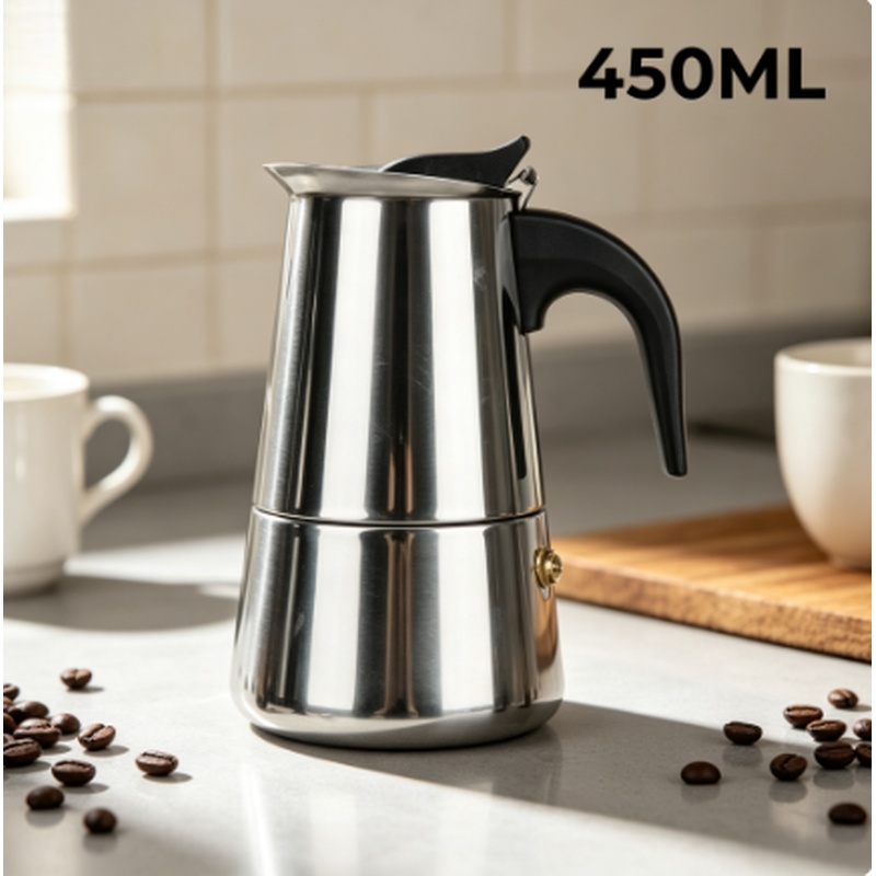 Home Cooking Appliances - Pembuat Kopi Espresso Multi-Cup Stainless Steel