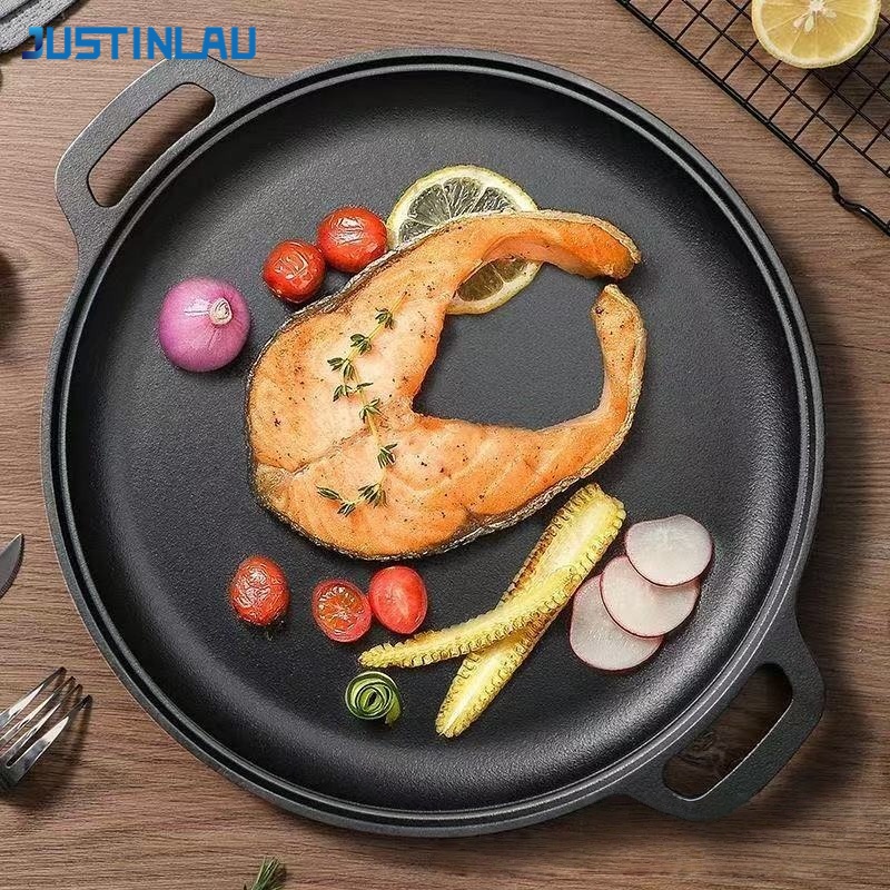Dosa Pan Iron - JUSTINLAU Wajan Penggorengan Besi Cor Dua