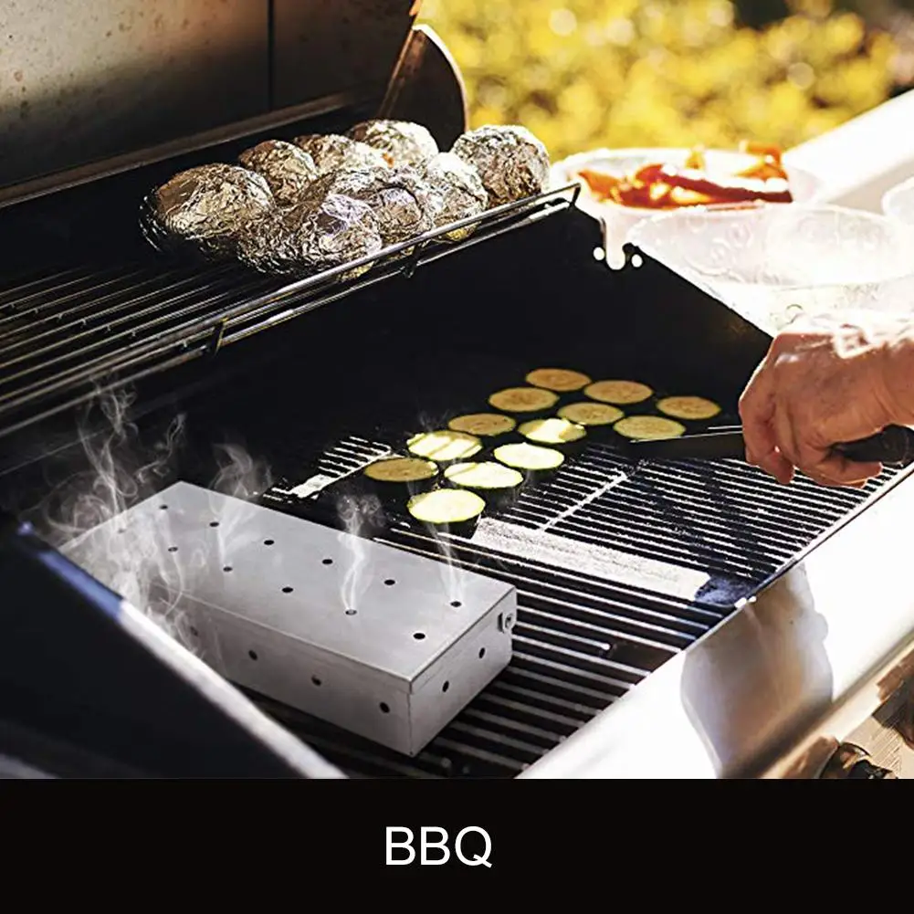 HQ Kotak Perokok BBQ Serpihan  - Smoker Box Wood Chip ulasan dan harga