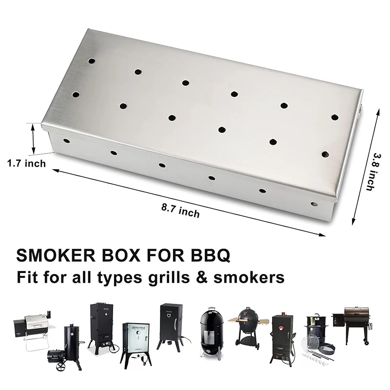 Kotak Pengasap Stainless Steel - Smoker Box Wood Chip ulasan dan harga