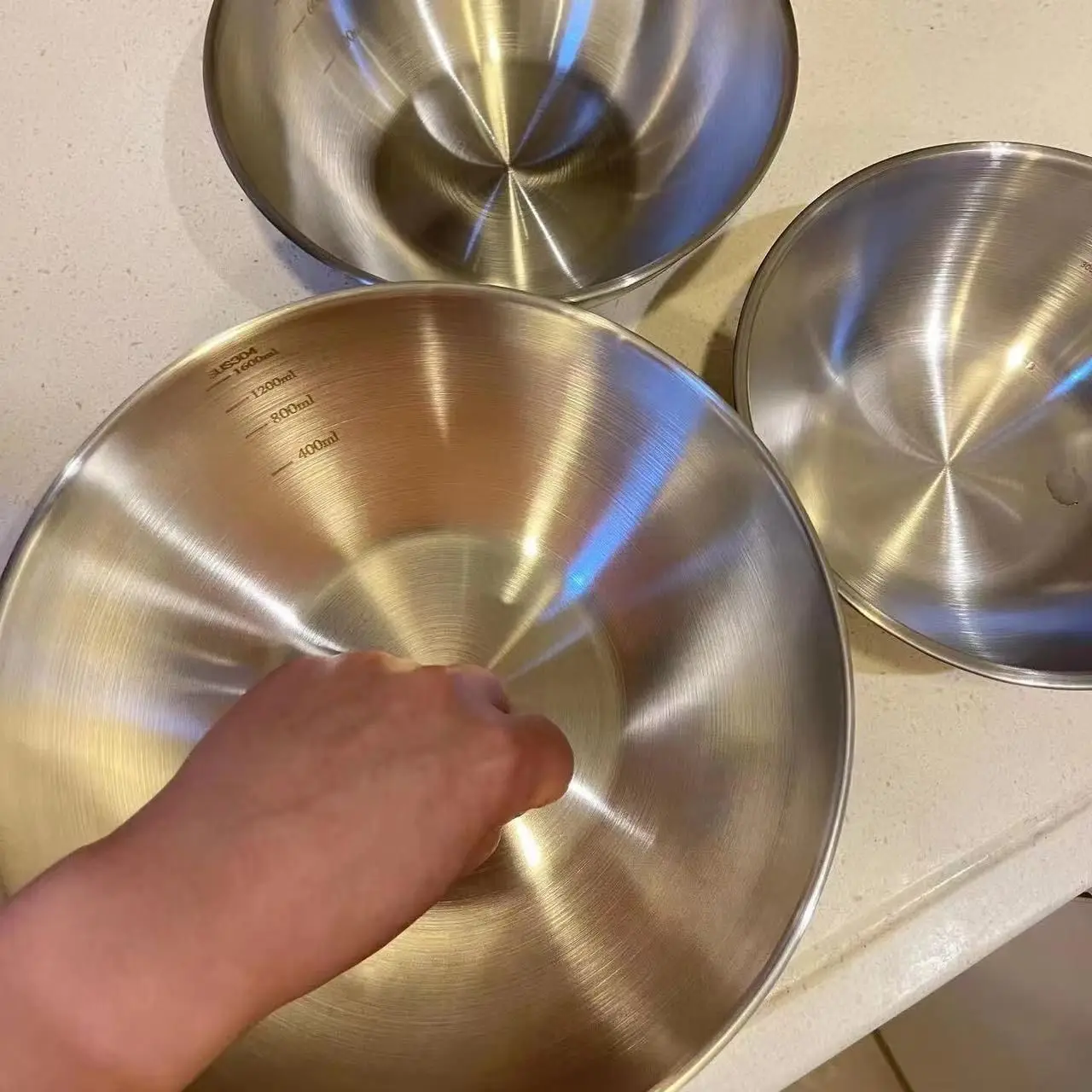 1-3 Set Mangkuk Stainless Stee - Home Cooking Food ulasan dan harga