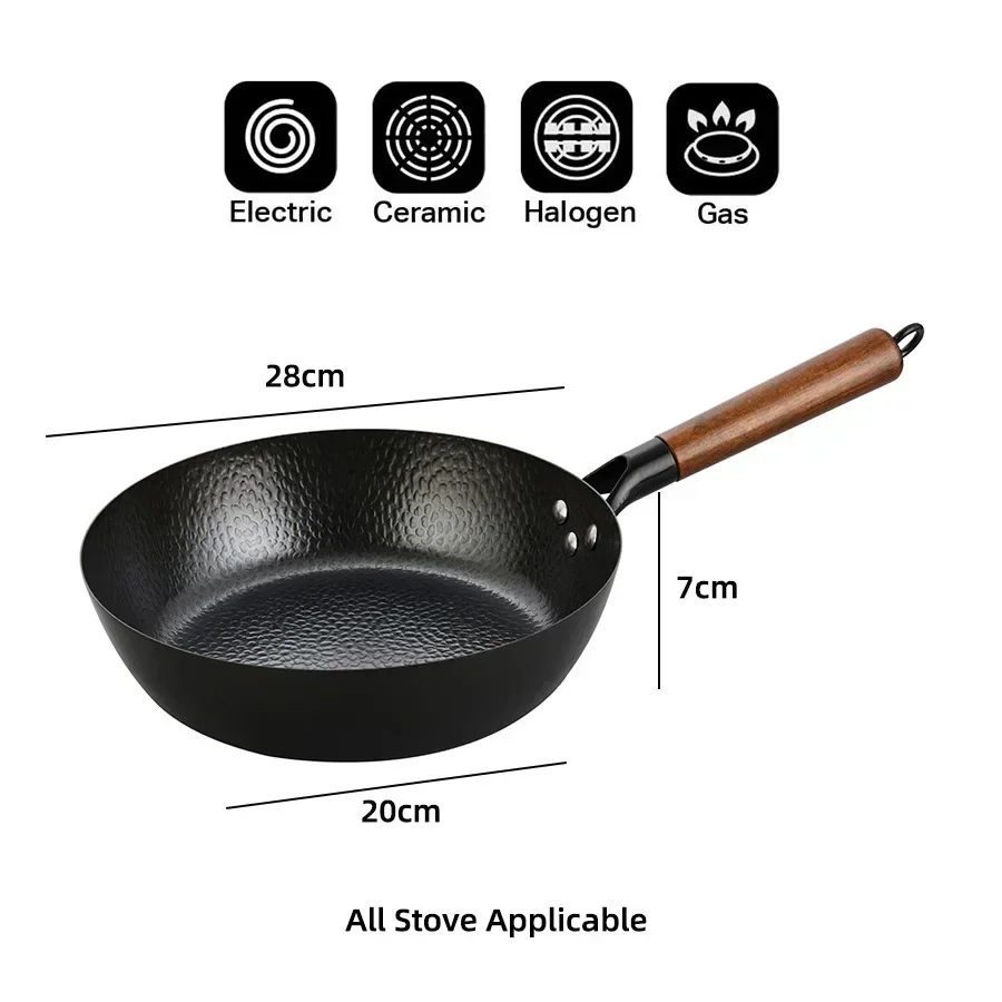 Panci wajan besi 28cm, peralat - Dosa Pan Iron ulasan dan harga