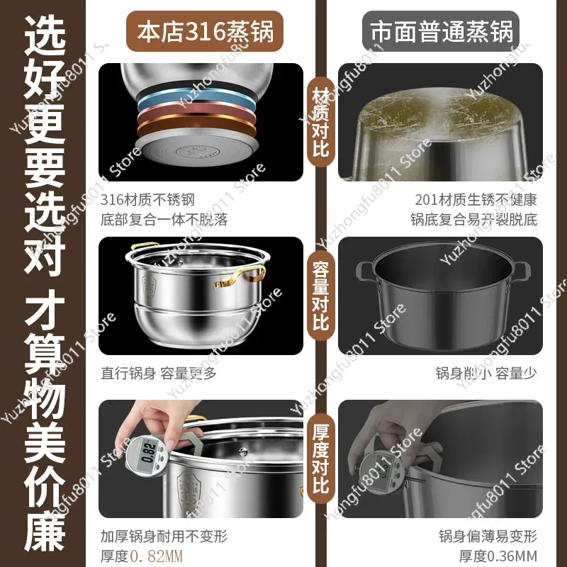 Panci Uap Stainless Steel 316  - Home Cooking Appliances ulasan dan harga